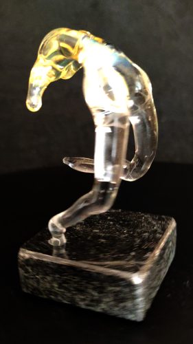 Dancing girl glass sculpture