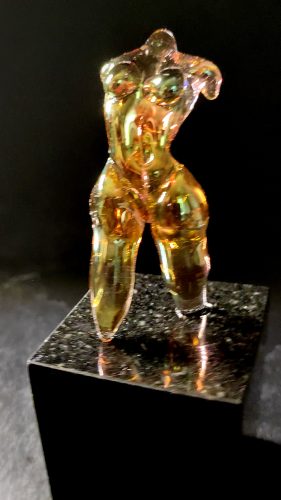 Woman glass sculpture